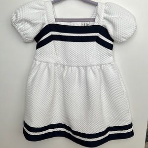 Janie and Jack 2T puff sleeve quilted dress